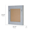 Sea Spray Grey Wash Framed Mirror